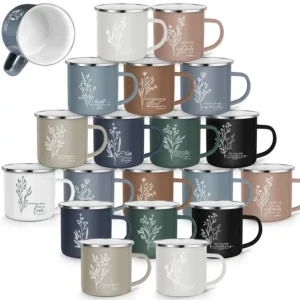 20 Pcs Christian Mugs Bulk with Bible Verse