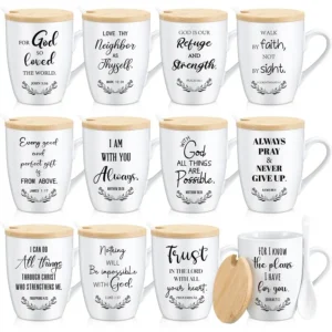 12 Set Christian Mugs