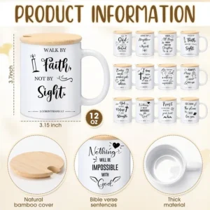 24 Christian Coffee Mugs Bible Verse