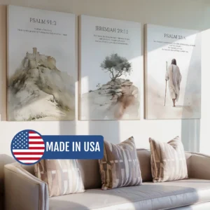 3pcs Christian Bible Verse Jesus Religion Wall Art Canvas Painting Poster Picture For Church Prayer Room Schools Hospitals Decor