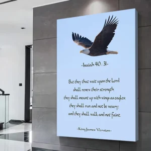 BIBLE VERSE ISAIAH 40 31 Printing Poster Pictures Wall Art Canvas Painting Gift for Bedroom Decoration Home Bathroom Decor Room