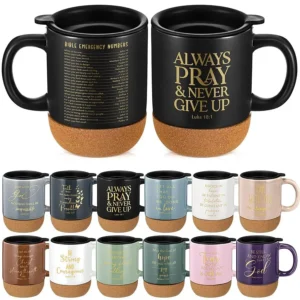 12 Christian Ceramic Mugs