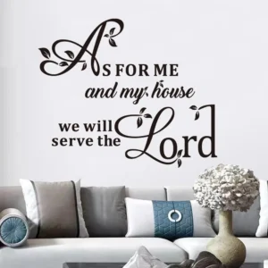 Bible Verse Wall Stickers for Bedroom: Christian Quotes Inspirational Positive Vinyl Art Wall Decals for Living Room Wall Decor